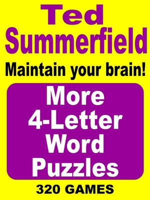 cover image of More 4-Letter Word Puzzles. Volume 2